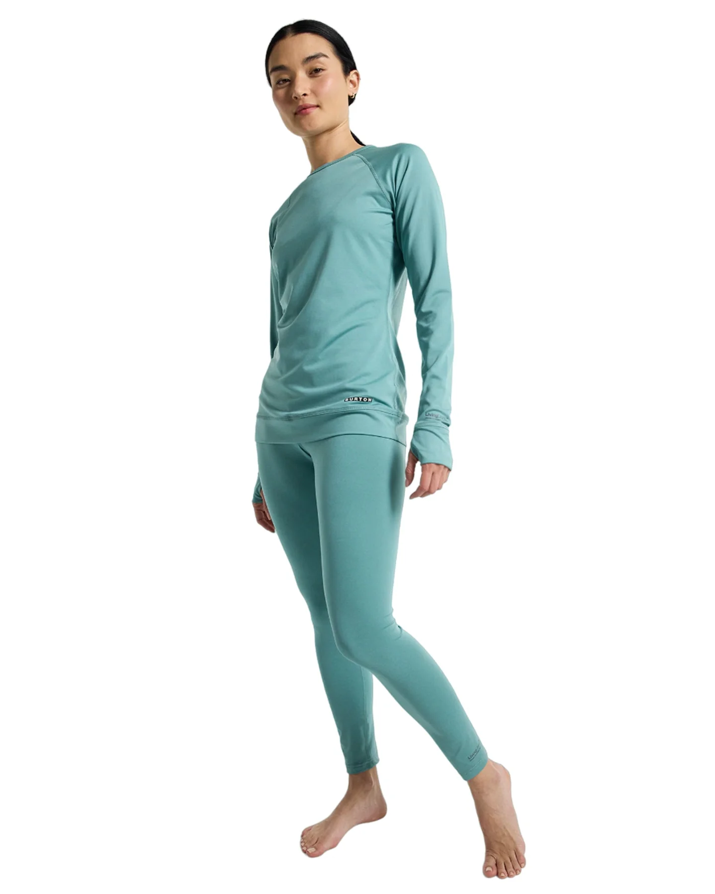 Burton Women's Lightweight X Base Layer Pants - Rock Lichen - Image 4