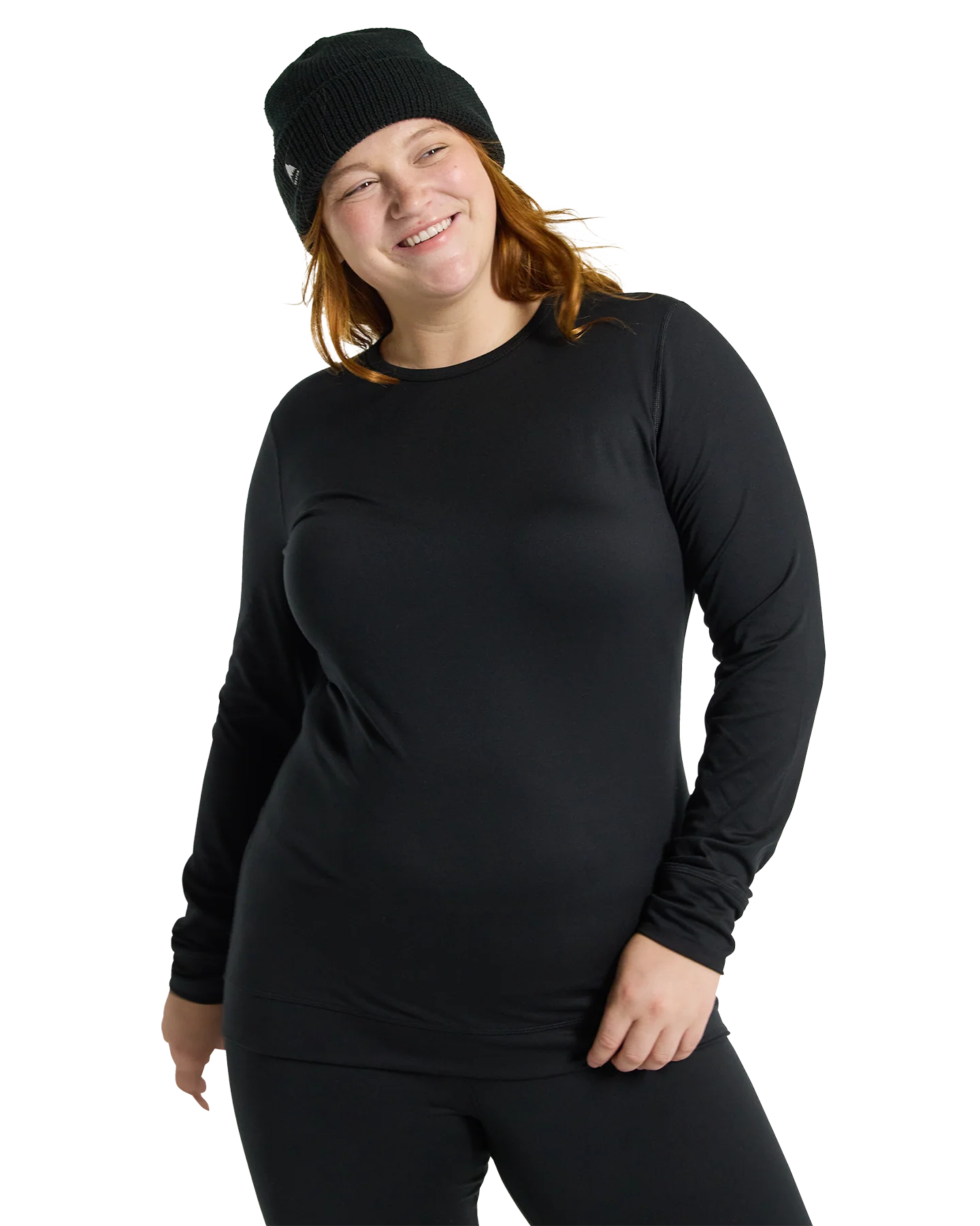 Burton Women's Midweight Base Layer Crewneck - True Black - Image 3