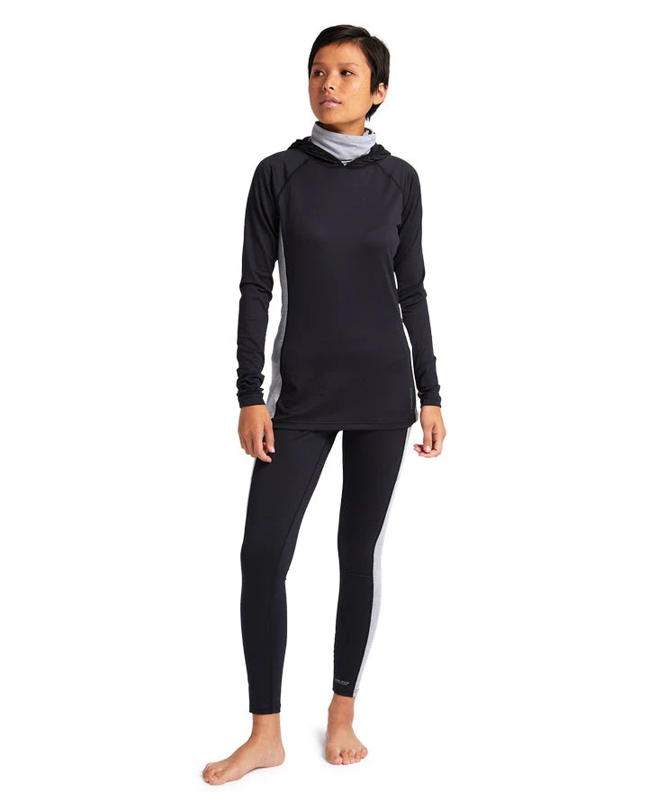 Burton Women's Midweight X Base Layer Pants - True Black/Gray Heather - Image 4