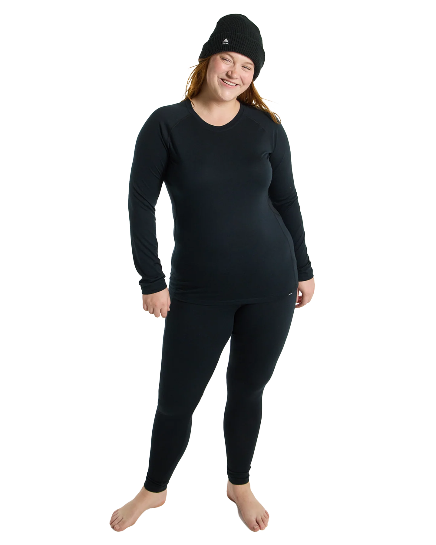 Burton Women's Phayse Merino Base Layer Crewneck - True Black - Image 4