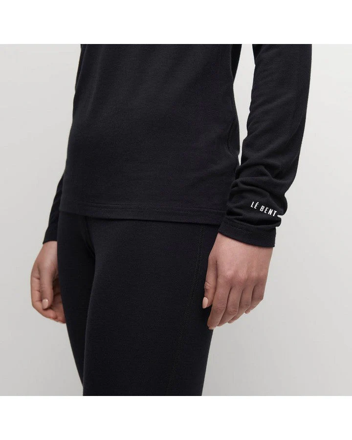 Le Bent Women's Core 200 Crew - Black - Image 4
